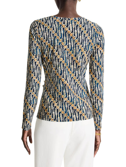 Vintage Batik Drape Top