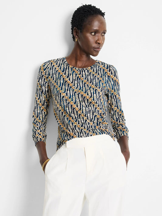 Vintage Batik Drape Top