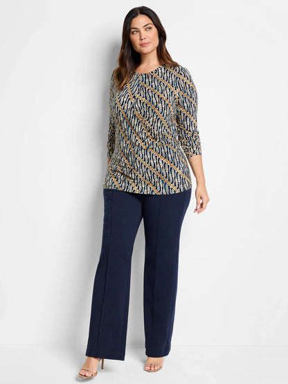 Vintage Batik Drape Top