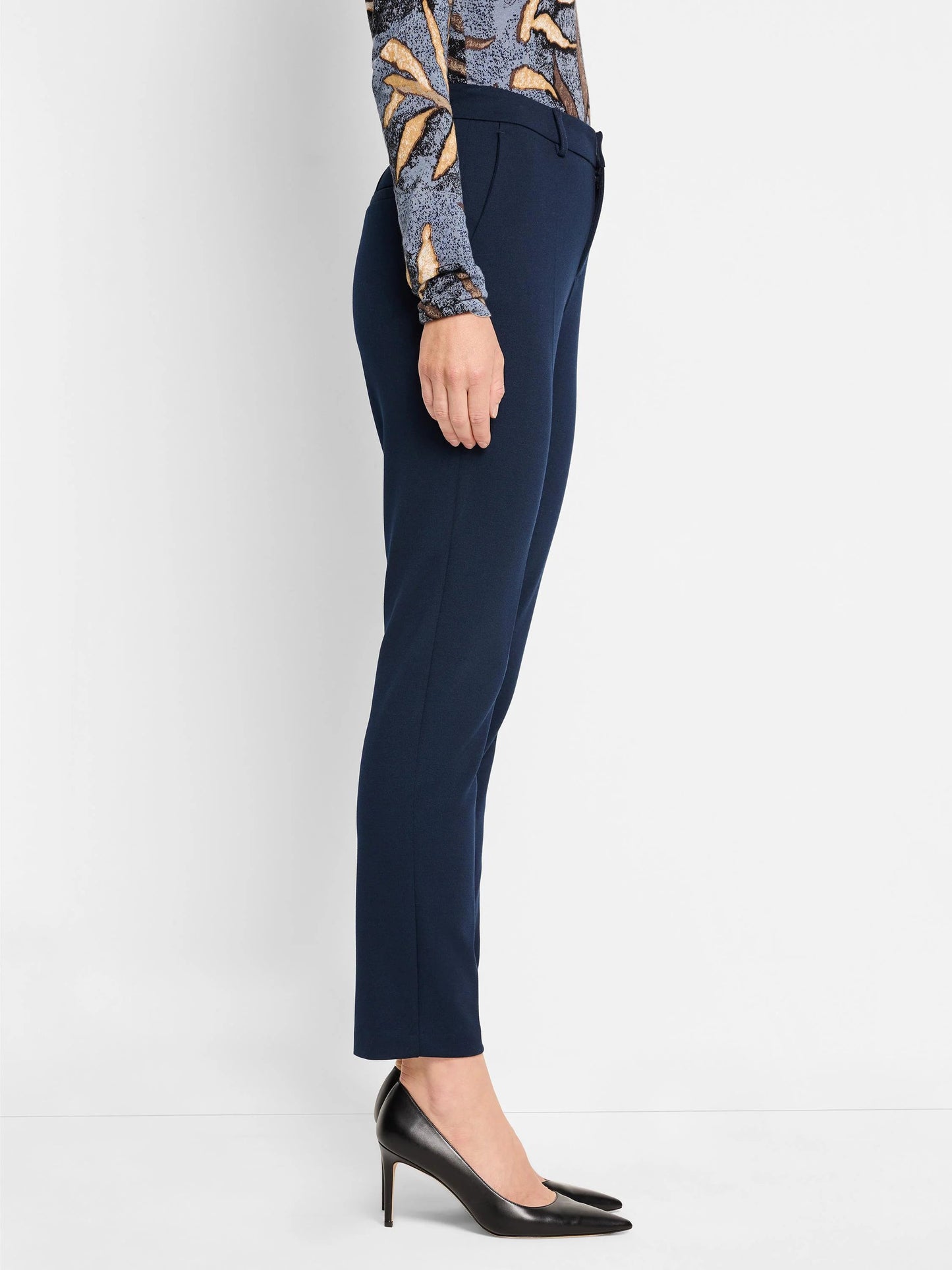 Ponte Knit Ankle Trouser