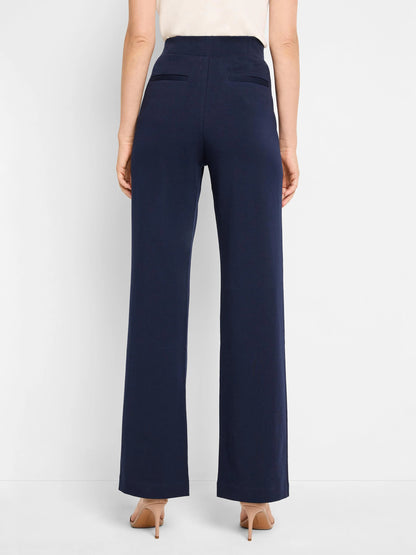 Knit Wide Leg Pleated Pant