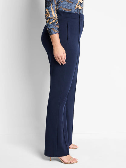 Knit Wide Leg Pleated Pant