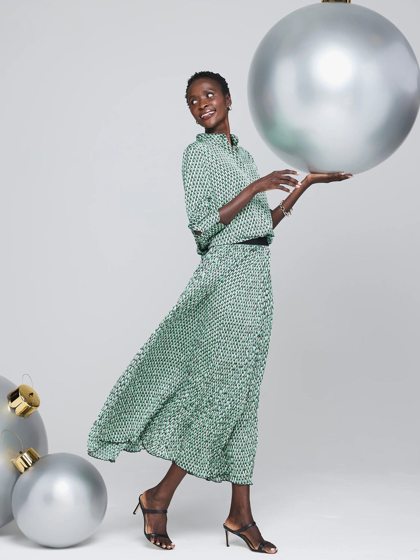 Abstract Dot Skirt