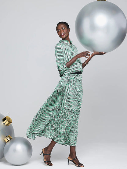Abstract Dot Skirt