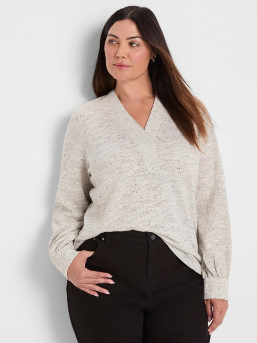 Downtown Sparkle Nep Knit Top
