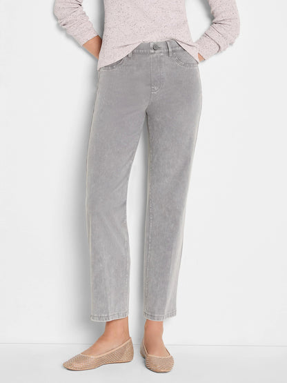 Recess Straight Knit Ankle Pull On Jeans