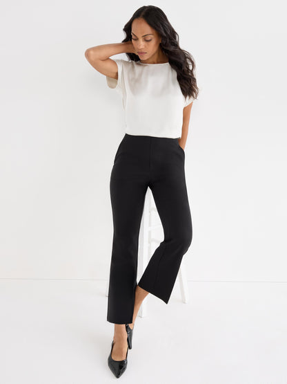 Sleek Stretch Plaza Demi Boot Ankle Pant
