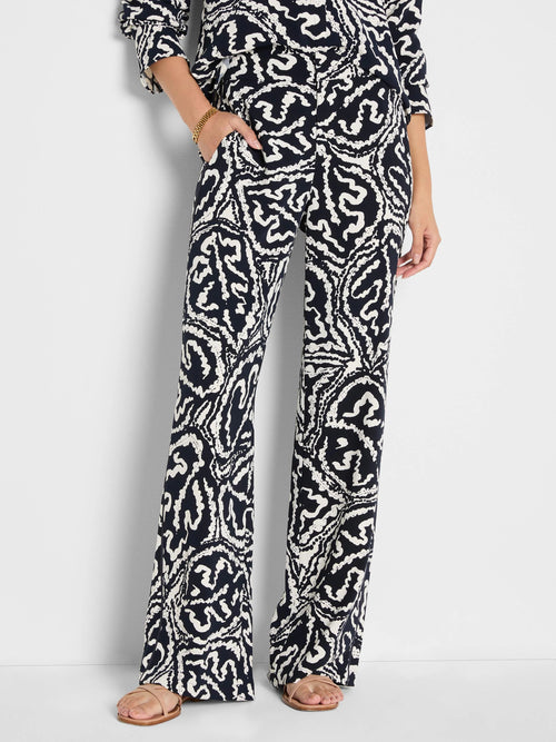 Indigo Leaf Eliot Wide-Leg Pant