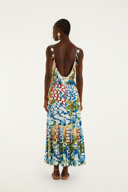 Rio Beach Off-White Maxi Dress
